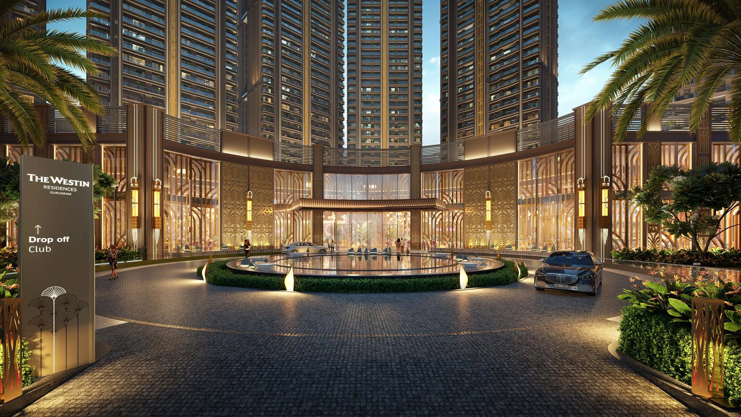The Westin Residences, Gurugram — grand arrival